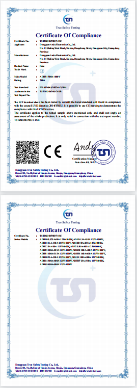 Certificate Of Compliance