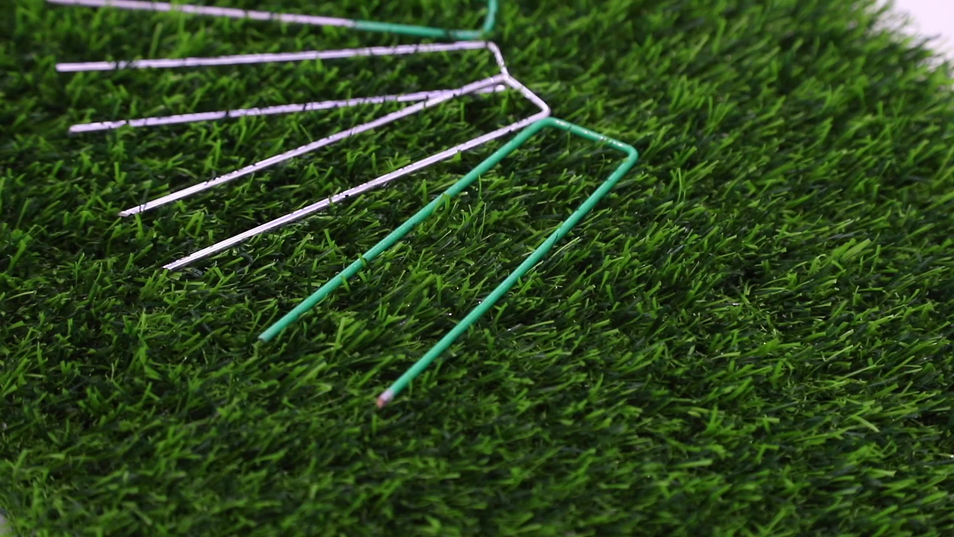 Garden Staples 6" Artificial Grass Securing Pins Ground Staples Ground Cover Staples Lawn Nails garden stakes metal1