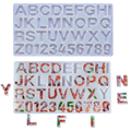 DIY Crystal Drop Gum Alphanumeric Mold - 26 English Alphabet Mold1