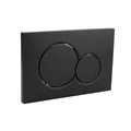 High Quality F5090 Matt Black Actuator Flush Plate with Dual Round Push Buttons for Bathroom Wall-hung Cistern1