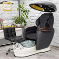 Black Recliner Pedicure Chair Manufacturer: Human Touch Massage Chair Supplier1