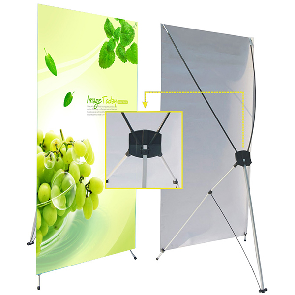 Adjustable X Type Banner Exhibition Stand Advertising Poster x Stand