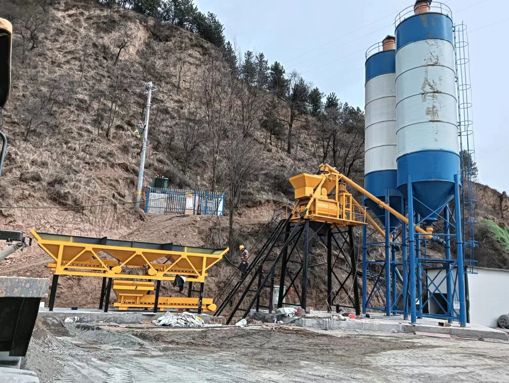 Máquina de fazer tubos de concreto