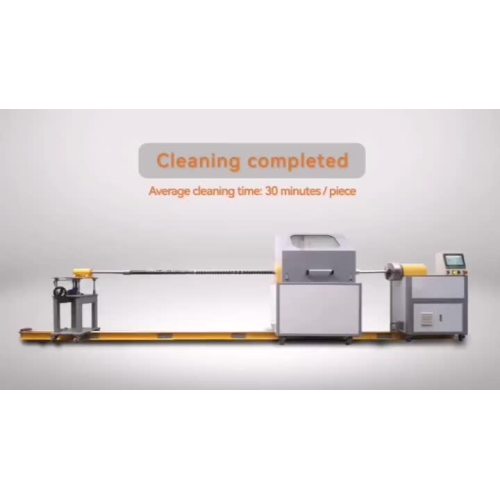 Compounding extruder screws auto cleaning machine