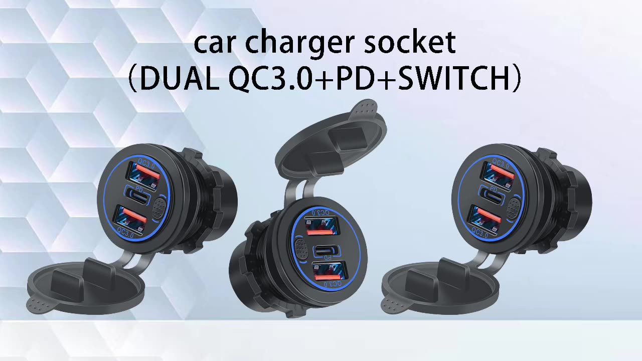 DIN Hell Powerlet Plug to Quick Charge 3.0 USB