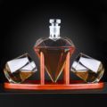 Custom Shaped 1000ml 33oz Alcohol Gift Set - Vodka, Whiskey, Bourbon, Rum Decanter with Stopper1