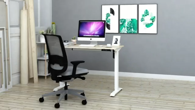 Electric Computer Table Motorized Height Adjustable Standing Office Computer Desk Office Furniture Electronic1