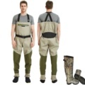 Breathable Waterproof Unisex Plus Size Nylon PVC Chest Waders for Fishing and Duck Hunting1