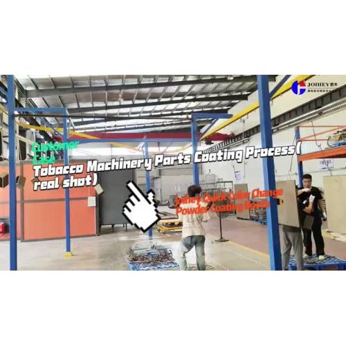 Caso del cliente de Joihey --- Proceso de recubrimiento de piezas de maquinaria de tabaco (toma real)