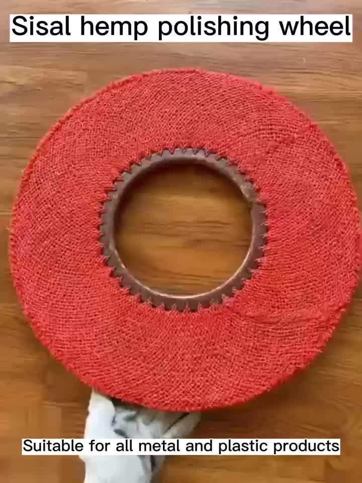 Henghua 2022 Red Sisal Hemp Hempishing Wheel لجميع المنتجات المعدنية والبلاستيكية 1