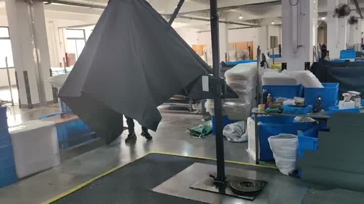 Roman umbrella installation video2