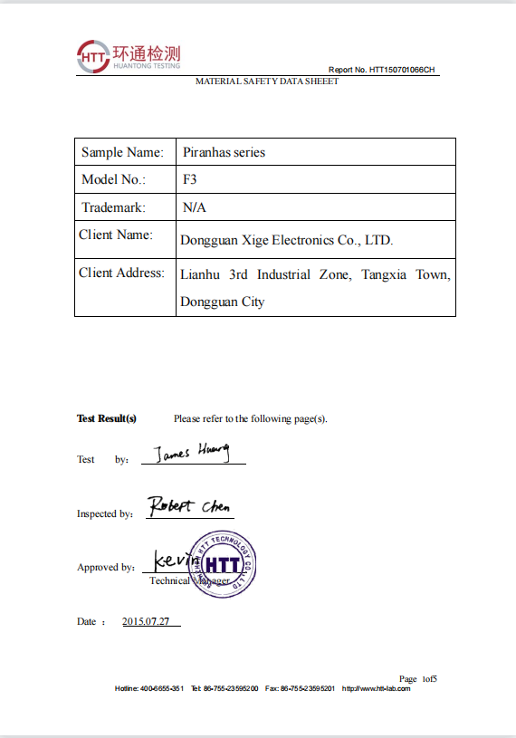 Material safety data sheet