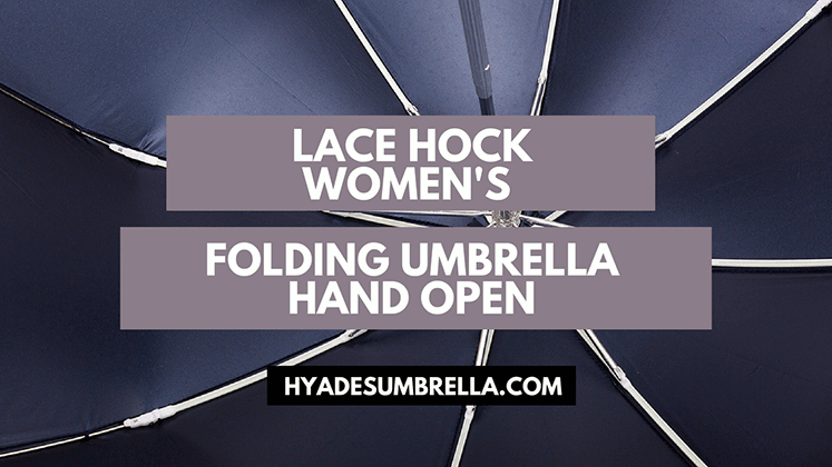 Lace Hock Women's Folding Umbrella Hand Open