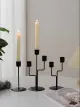 Μαύρο κάτοχο κεριών για αναθηματική διακόσμηση κεριών