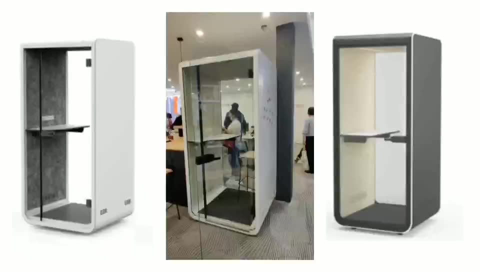 Suitable Multiple Scenarios Steel Plate Indoor Office Phone Booth Seating Pod1