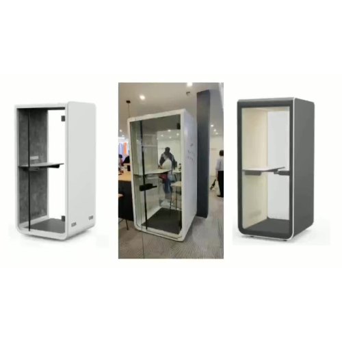 Factory Supply Steel Plate Panel Soundproof Office Silence Phone Booths1