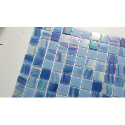 Glitter Iridescent Blue Tiles 