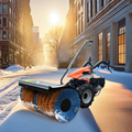 High-Quality Snow Removal Machine: Powerful Engine and Noise Reduction Snow Sweeper for School Streets1