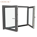 Προσαρμοσμένο απλό παράθυρο Swing Design Aluminium Sliding Window Casement Double Glazed Glass Casement Window για το Home1