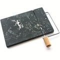 Black Marble Cheese Cutting Board with Wire Cutter1