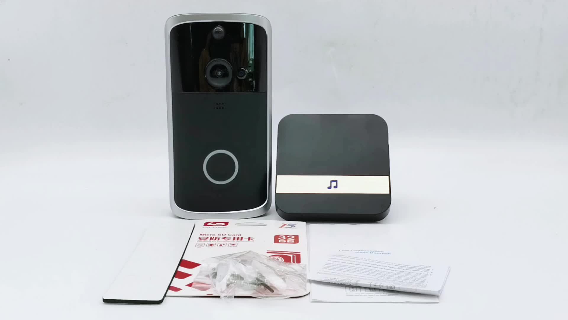 Cámara de video de timbre inalámbrica Wifi para casa con Tuya App1