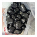 Black Polished River Rock Cobblestones for Outdoor Garden Decoration1