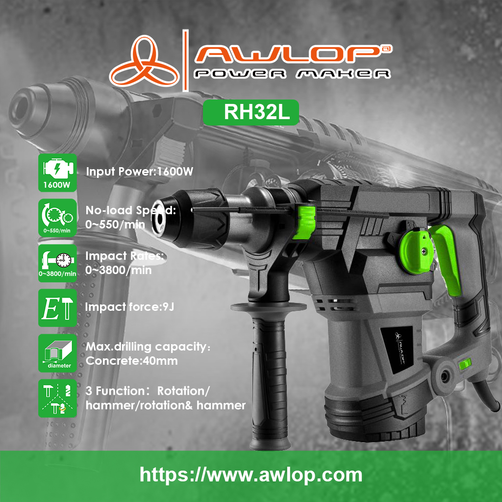 RH32L Rotary Hammer 15000W 4 Function 