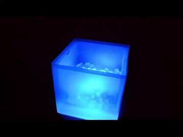 Square LED Light Up Ice Bucket