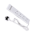 UK Plug Surge Protector Power Strip with 4 USB Ports and 8 Outlets: Latest Trend in Extension Sockets1