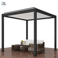 Customized Louvered Roof Aluminium Pergola Waterproof  Motorized Bioclimatic Pergola For Garden1