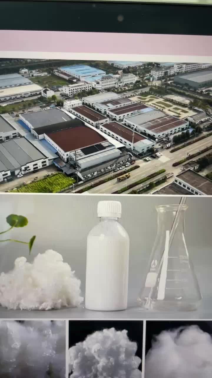 Émulsion en silicone pour les fibres de base en polyester