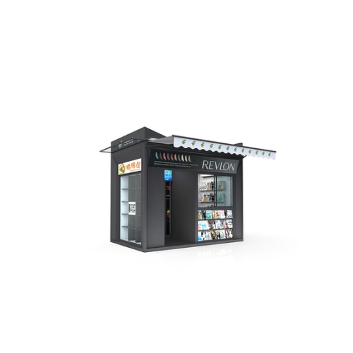 Customized Multi-functional Intelligent Kiosk / Perfab Booth With Vending Machine