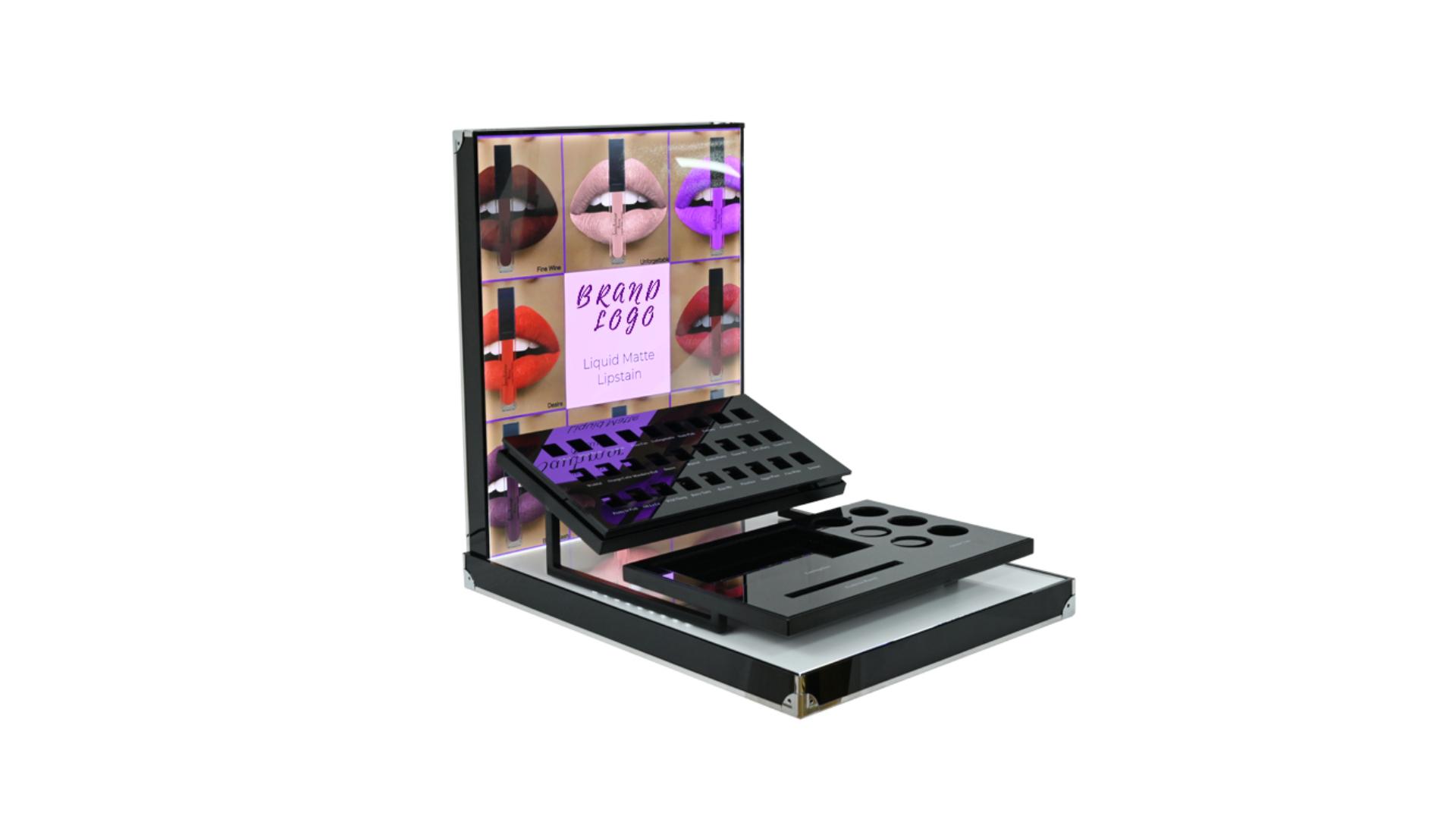 Led Lipstick Display Stand สำหรับร้านค้า