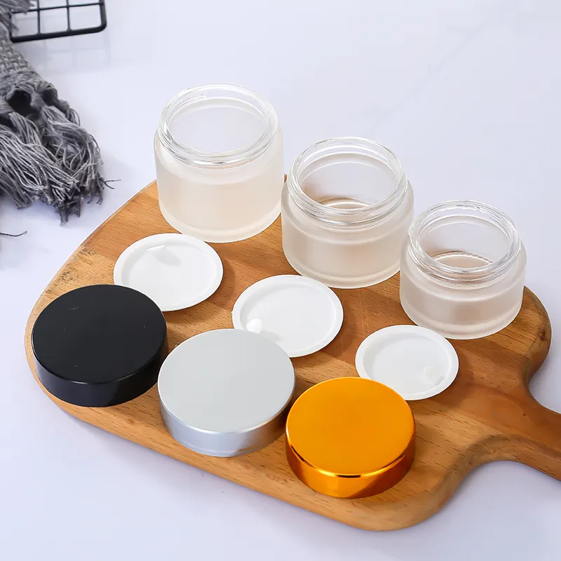 30ml Frosted Glass Cosmetic Jar