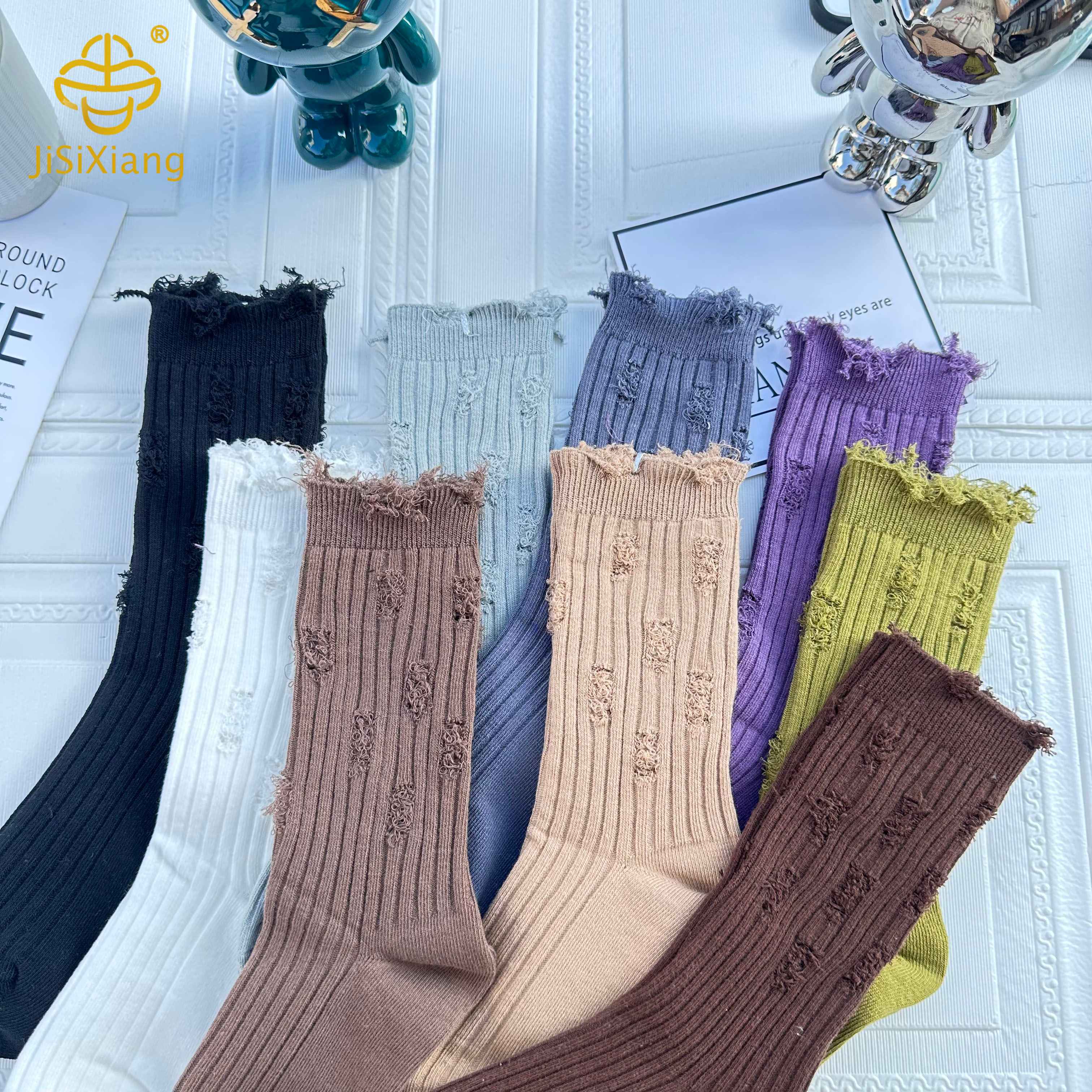 구멍 양말의 한국어 버전, 높은 튜브 양말, 대학 스타일