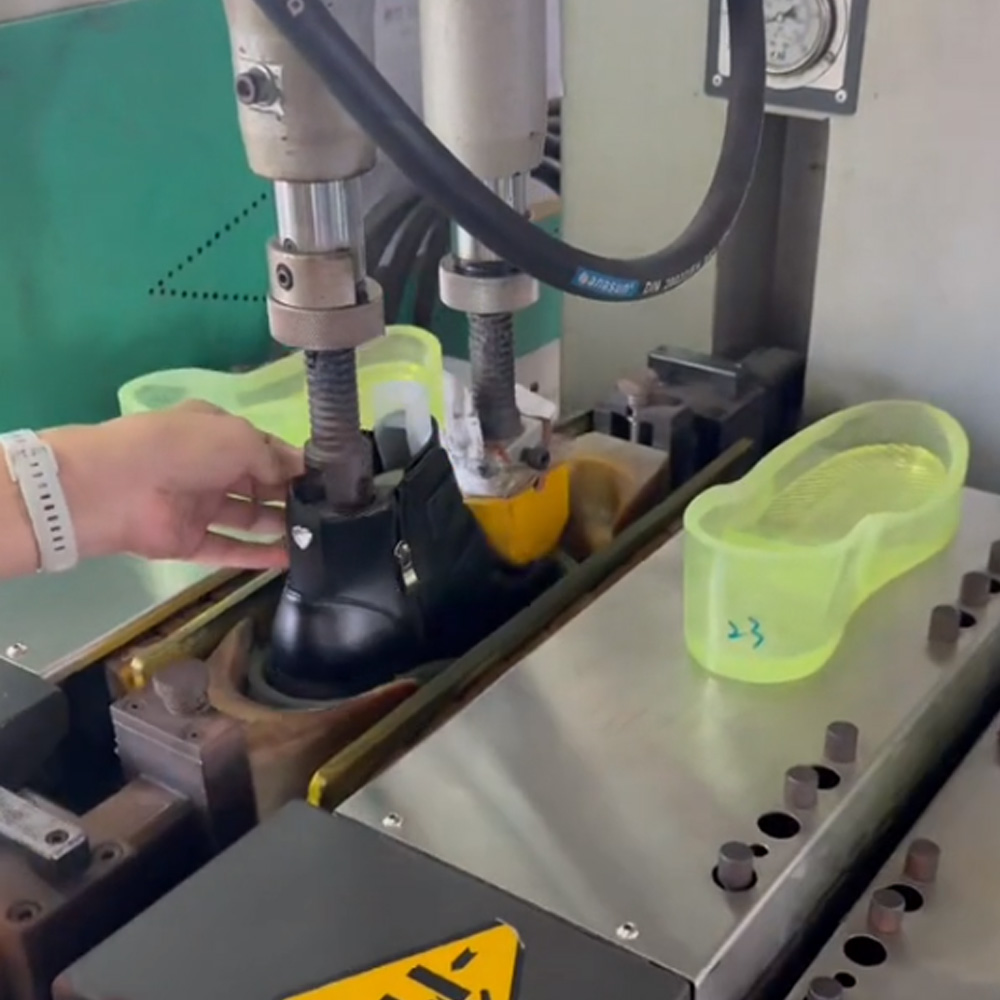 Máquina de moldeo de suelas de calzado industrial para líneas de producción de calzado