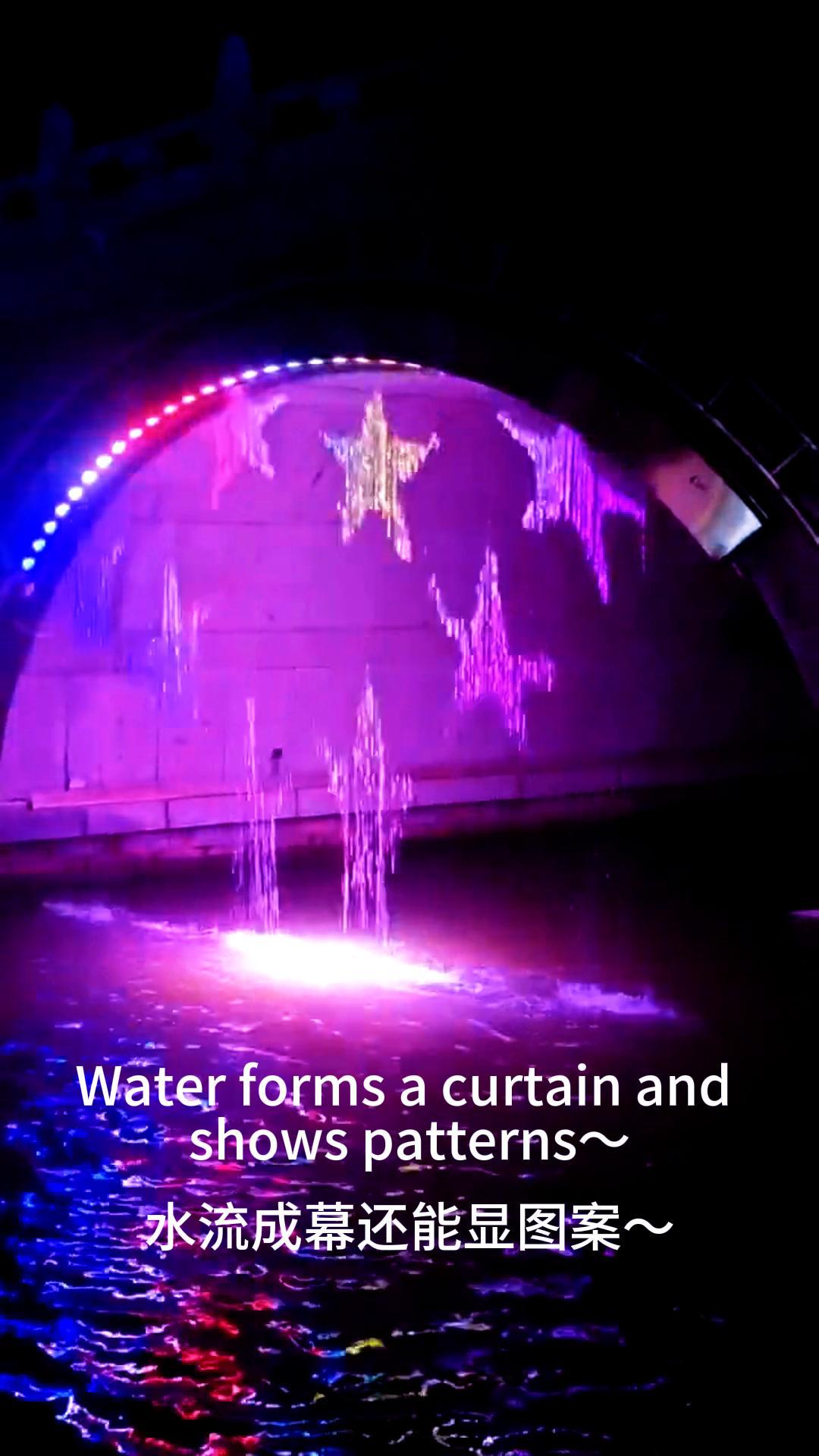 Cachoeira digital para decoração de paisagens externas