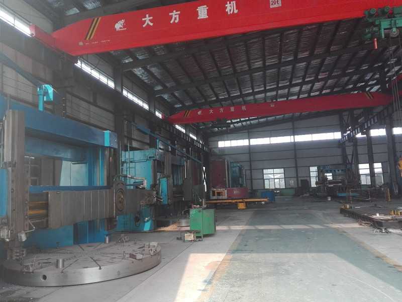 Double column vertical turning lathe machine