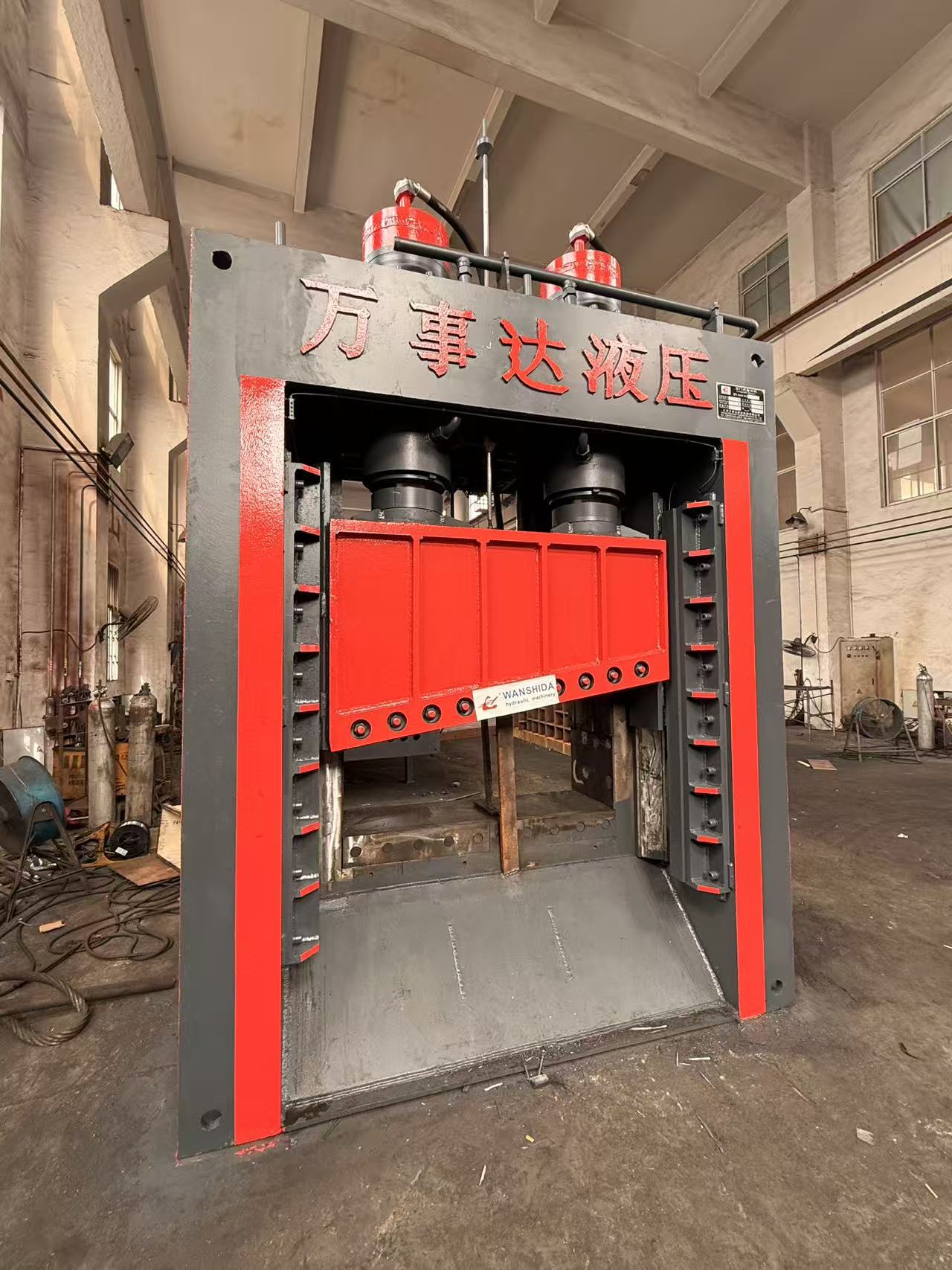 Operação de cisalhamento do pórtico