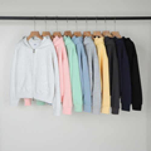 शरद ऋतु के लिए 350 ग्राम हैवीवेट महिलाओं का फैशनेबल शॉर्ट-स्टाइल ट्रेंड पुलओवर 3डी कढ़ाई एंटी-रिंकल सांस लेने योग्य टेरी फैब्रिक1