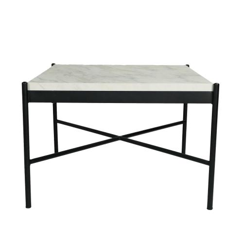 Mesa de café pequena moderna mdf top de mesa quadrada centro simples