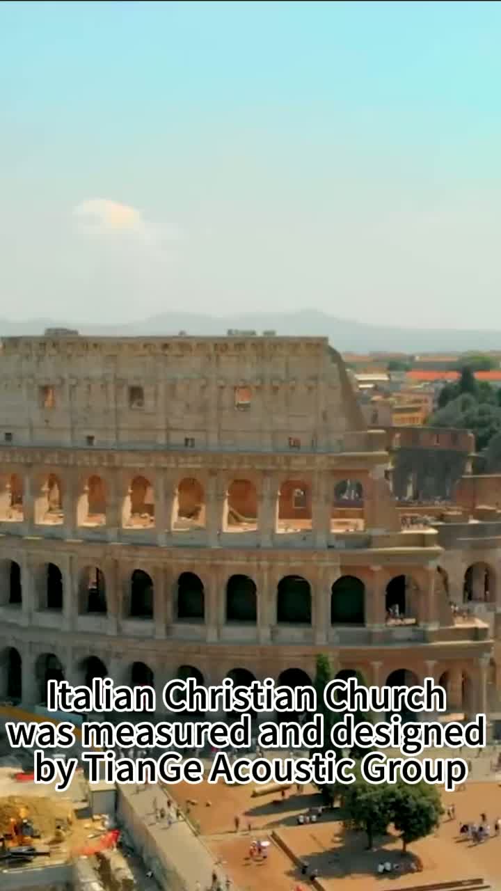 A Igreja Cristã Italiana foi medida e projetada pelo TianGe Acoustic Group