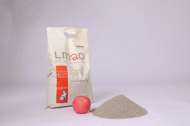আপেল সুগন্ধি সক্রিয় চারকোল Bentonite বিড়াল লিটার