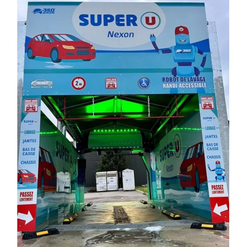 360 car wash in France another new 24h touchless car wash service shop established well in Haute-Vienne !