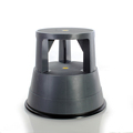 Outdoor Detachable Round Plastic Double Step Stool with 4 Wheels1