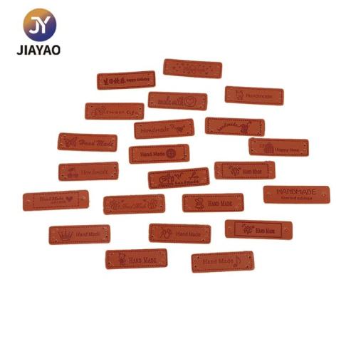 etiquetas de cuero para tejer
