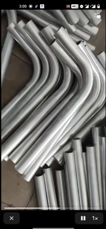 304 stainless steel bending pipe processing and de