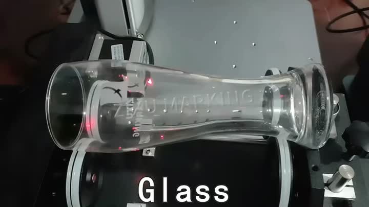 Máquina de marcação a laser UV rotativa dinâmica
