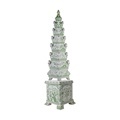 Green & White Tulipiere Tower Porcelain Vase - RZSI45-B-A 43.5'' Multitier Pagoda1