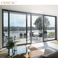 ODICK Factory  Modern Design Aluminum Sliding Patio Roller Doors With Screen For Kitchen and Cupboards1